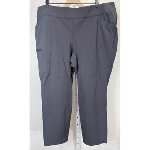 DULUTH Flexpedition Slim Leg Pull On Pants PlusSize 22x 29 Black Hiking Outdoor